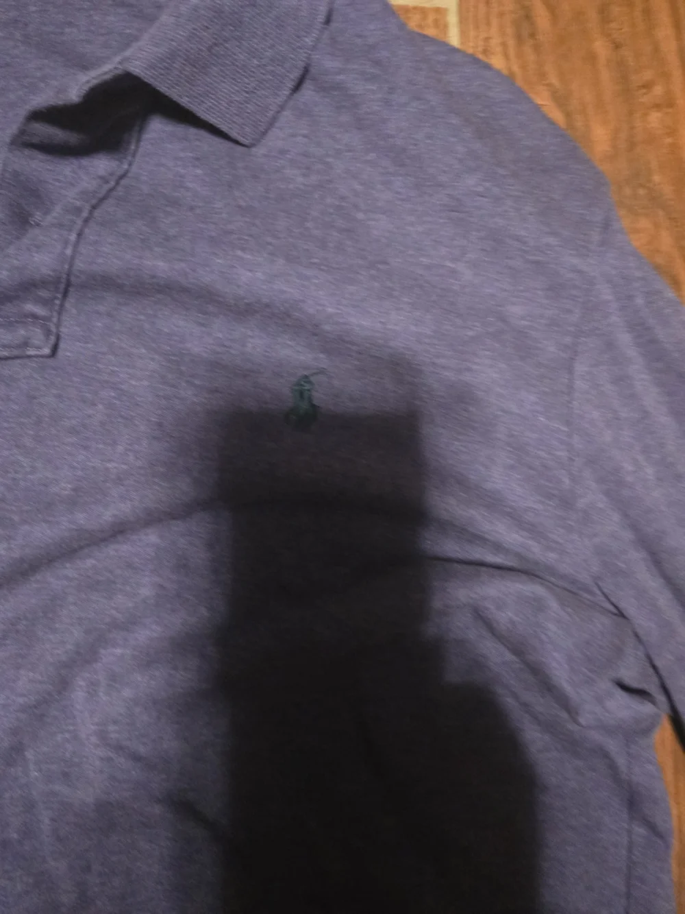 Ralph Lauren Heathered Purple Long-Sleeve Polo